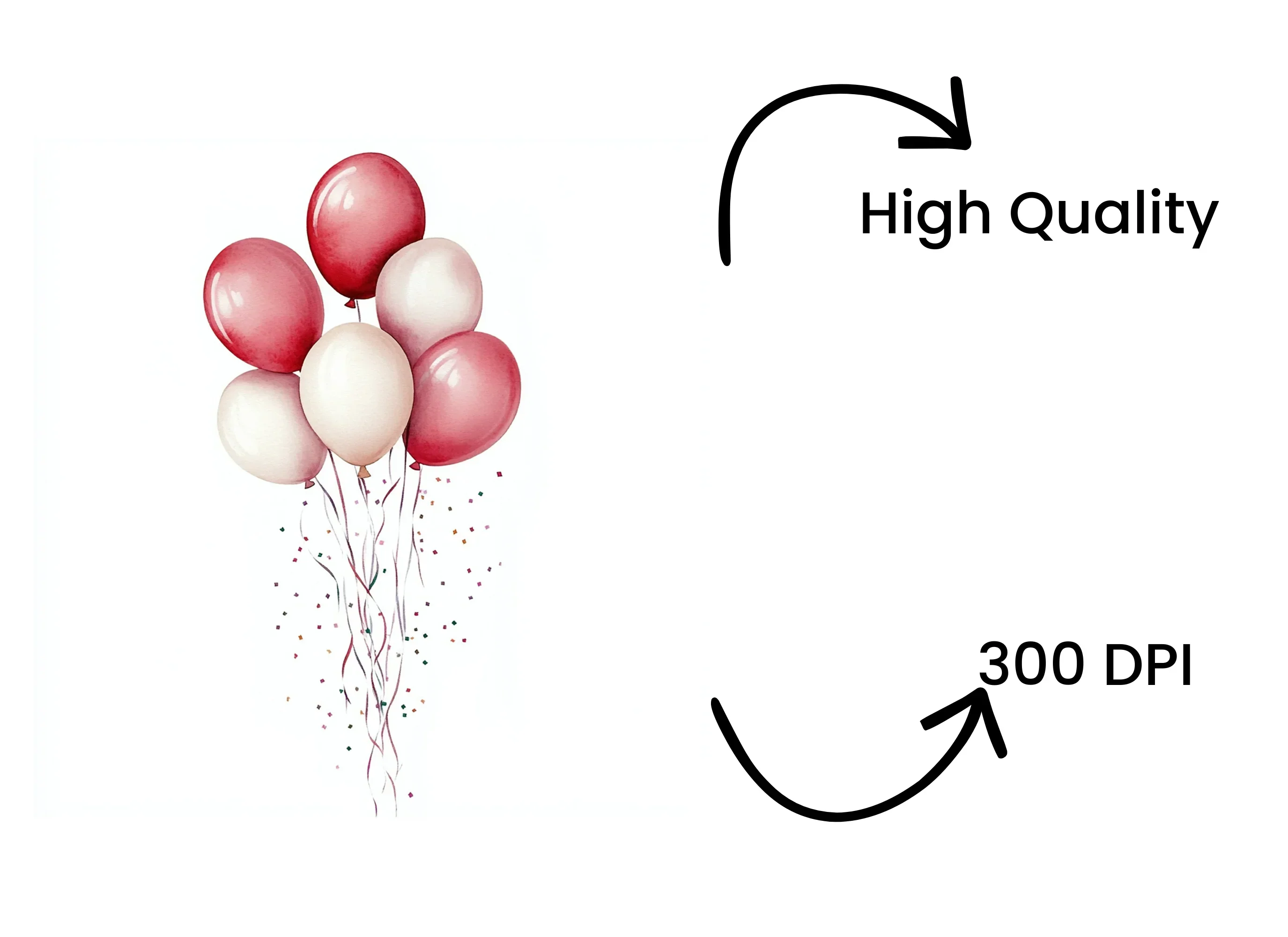Balloon Confetti Clipart Bundle - Image 4