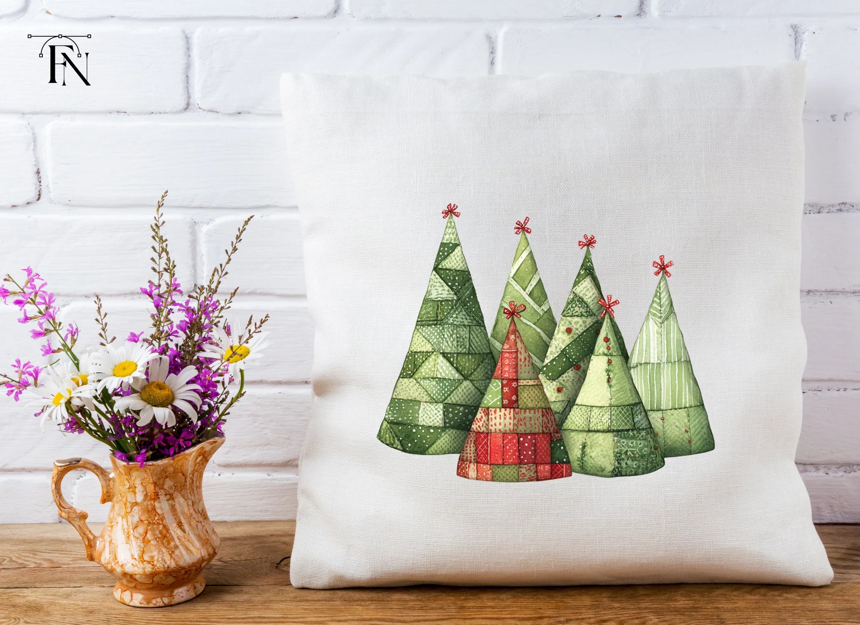 Christmas Tree Clipart Bundle - Image 4