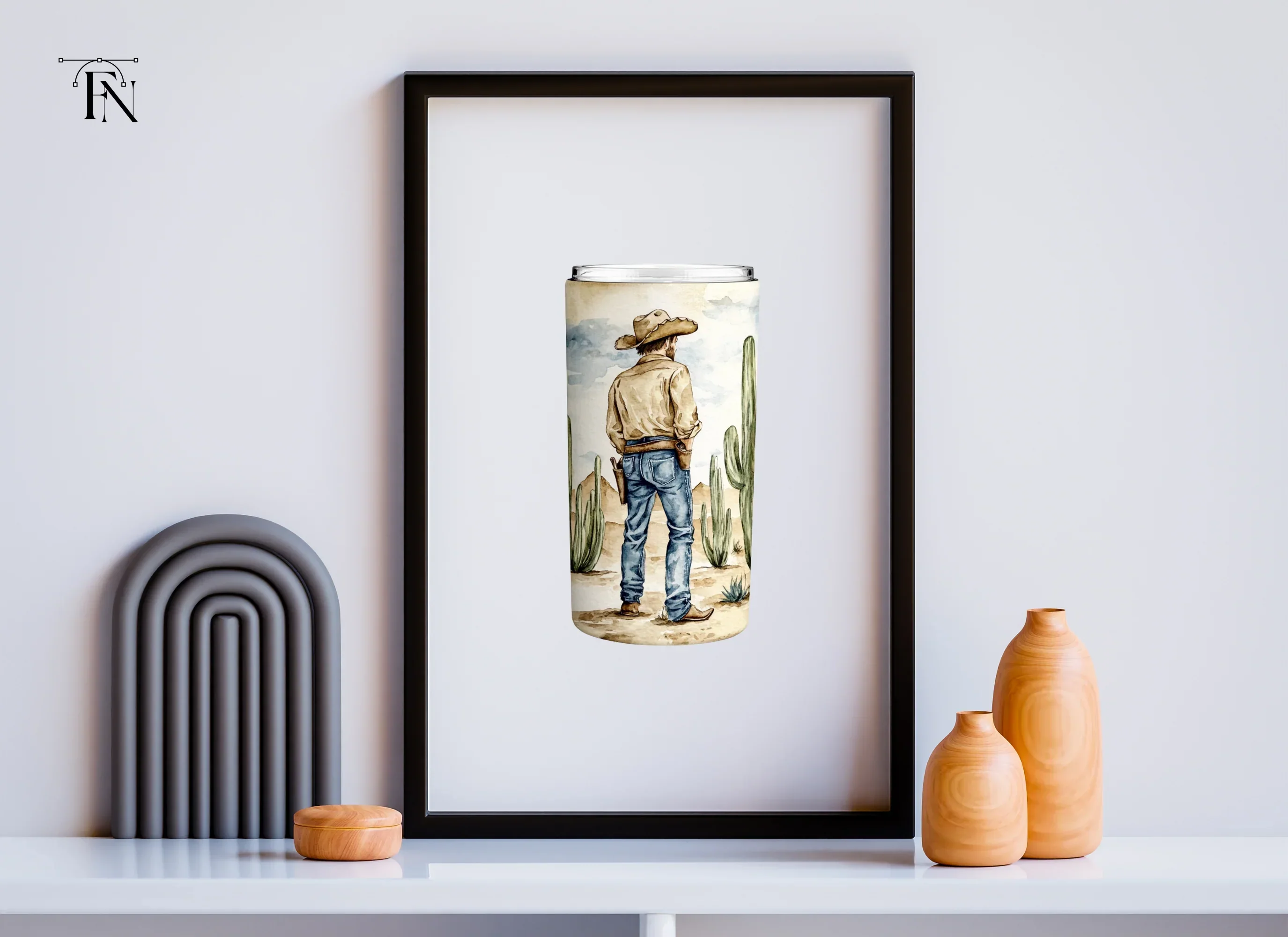 Cowboy Desert Landscape Clipart Bundle - Image 5