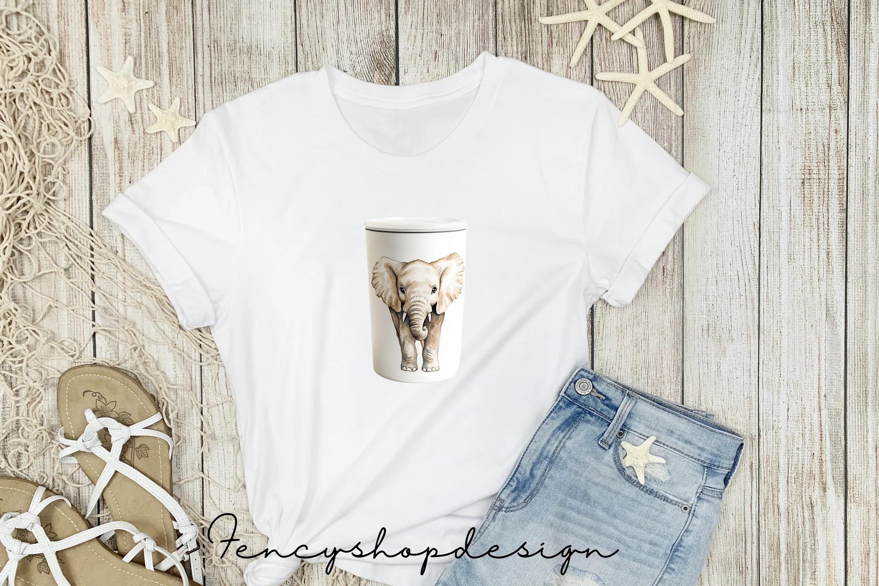 Cute Baby Elephant Clipart Bundle - Image 4