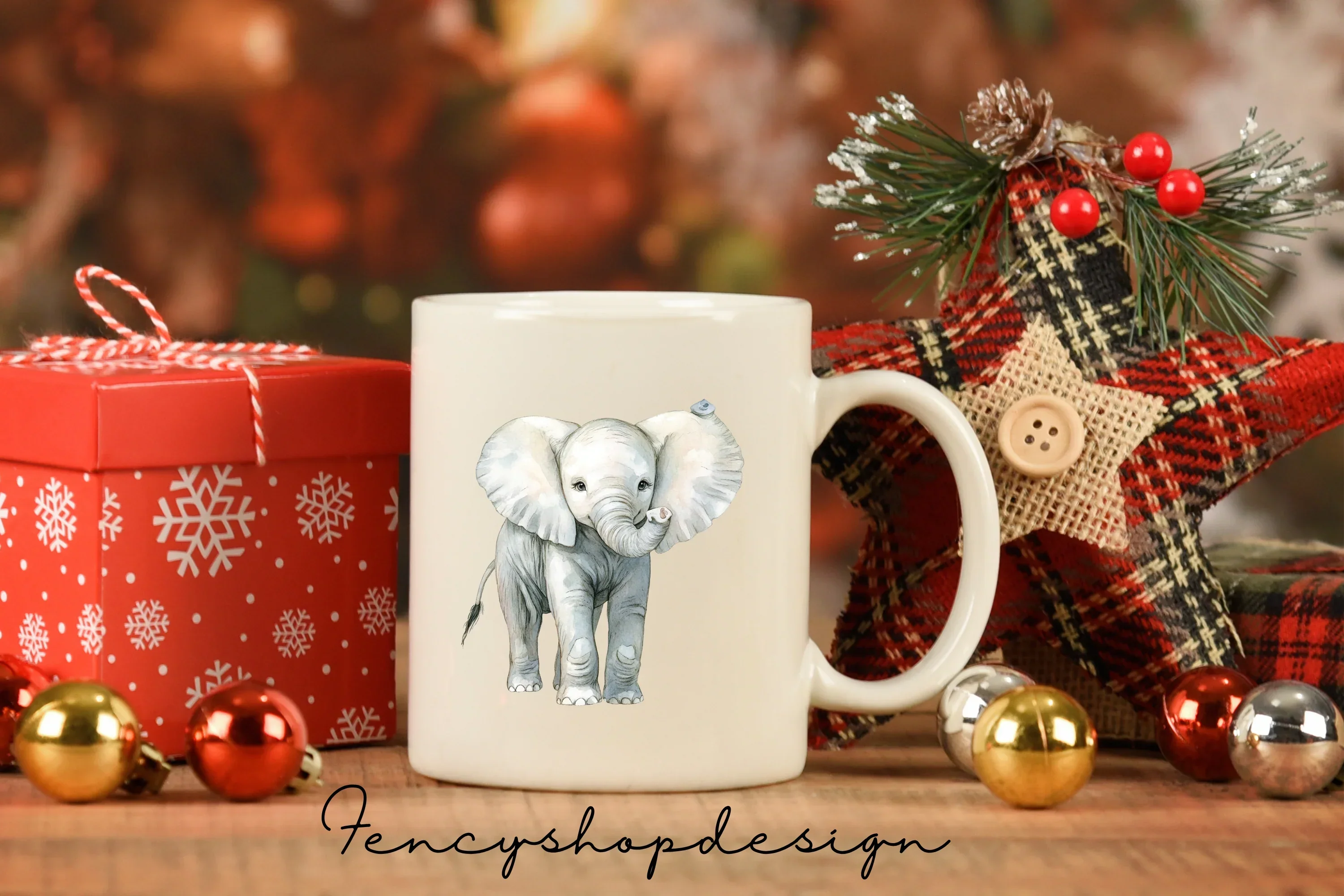 Cute Baby Elephant Clipart Bundle - Image 6