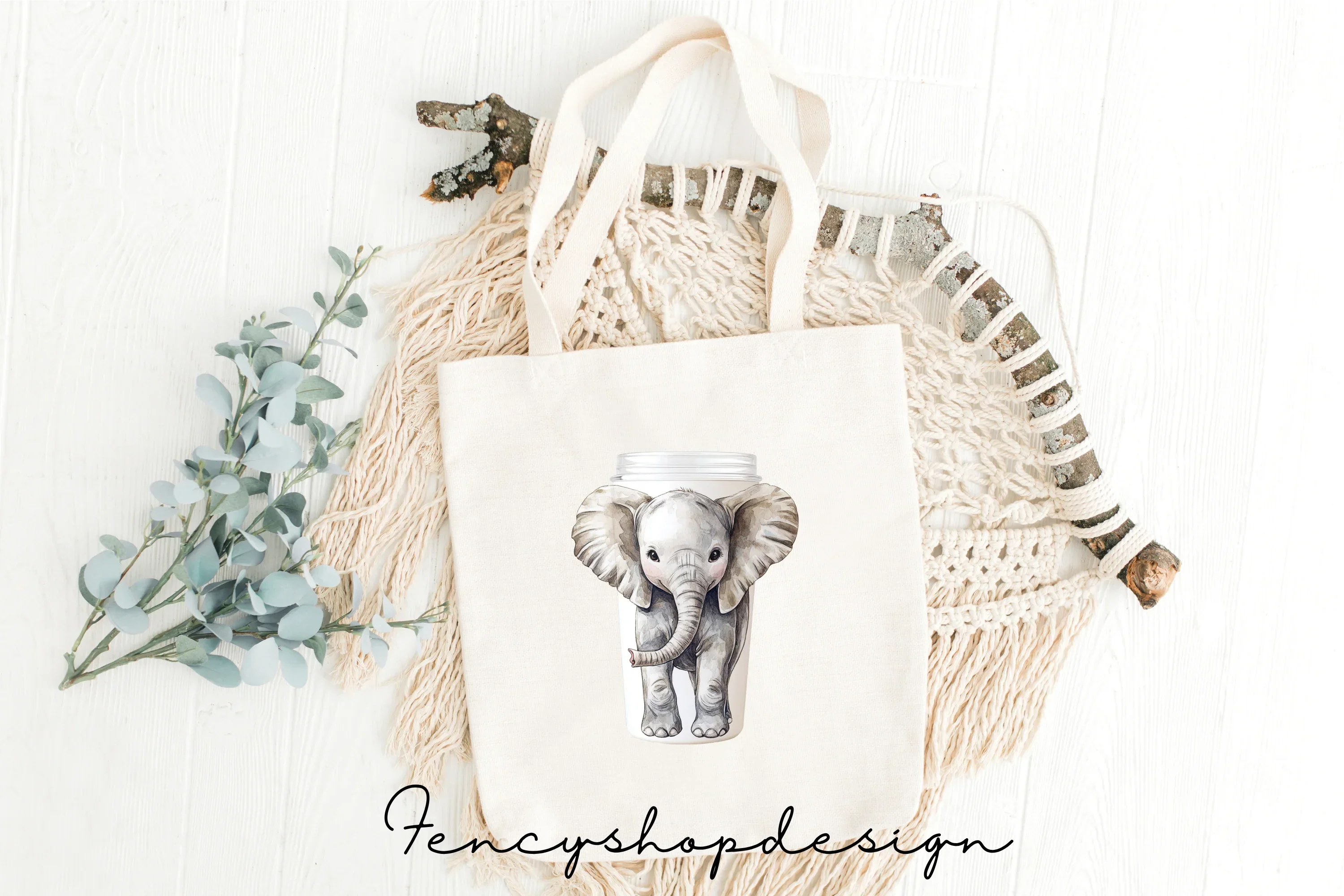 Cute Baby Elephant Clipart Bundle - Image 7