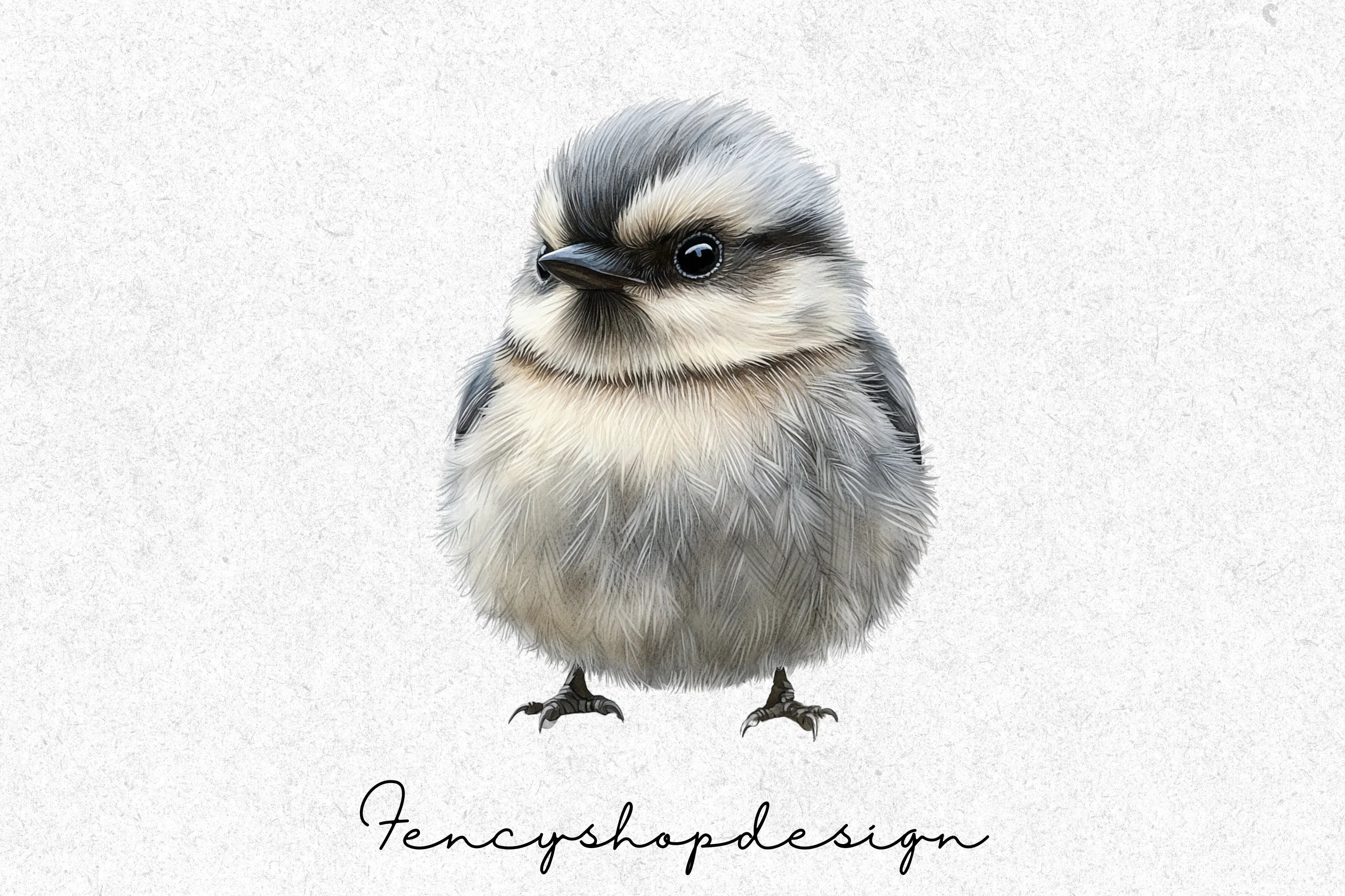 Cute Chickadee Bird Clipart Bundle - Image 3