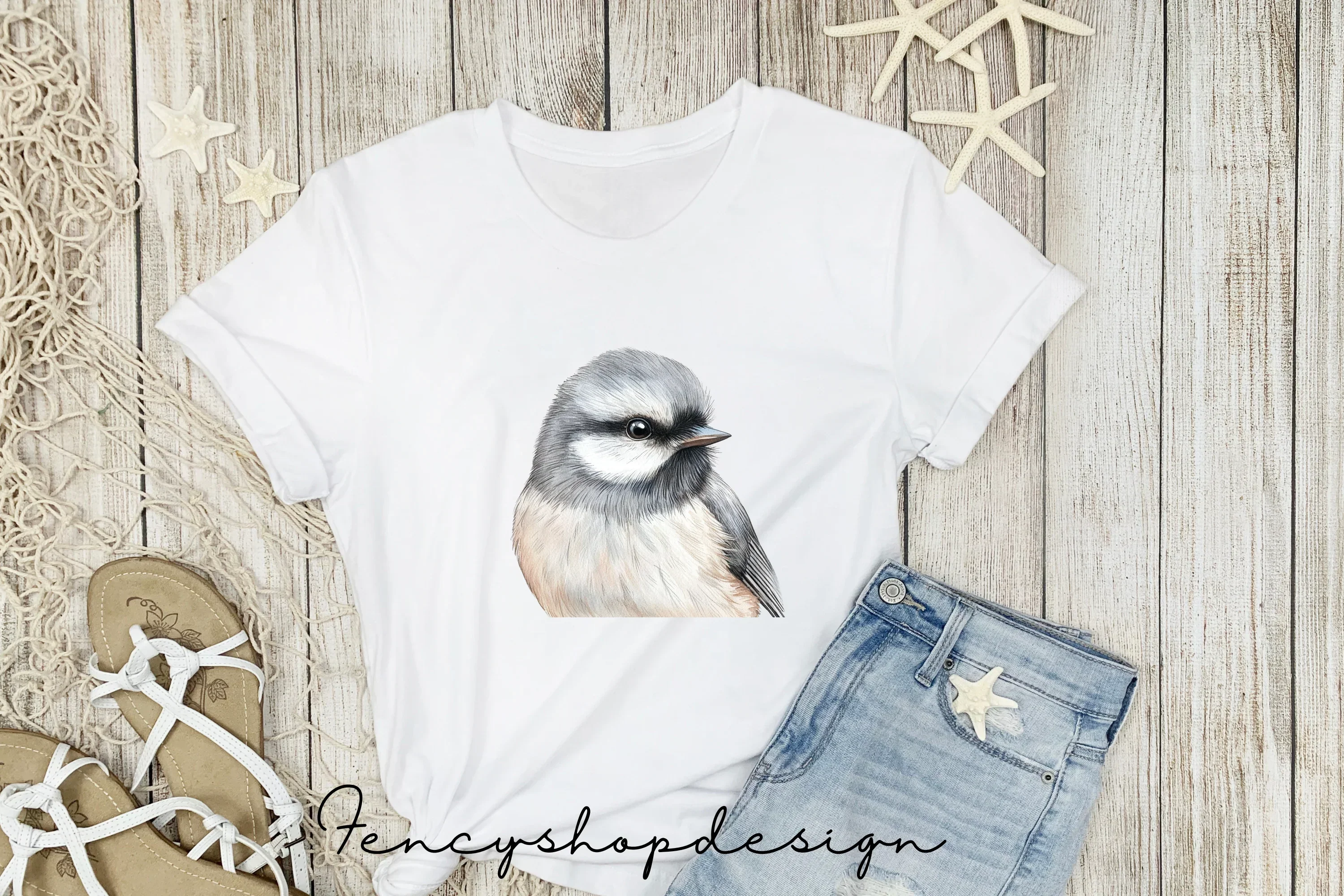 Cute Chickadee Bird Clipart Bundle - Image 4