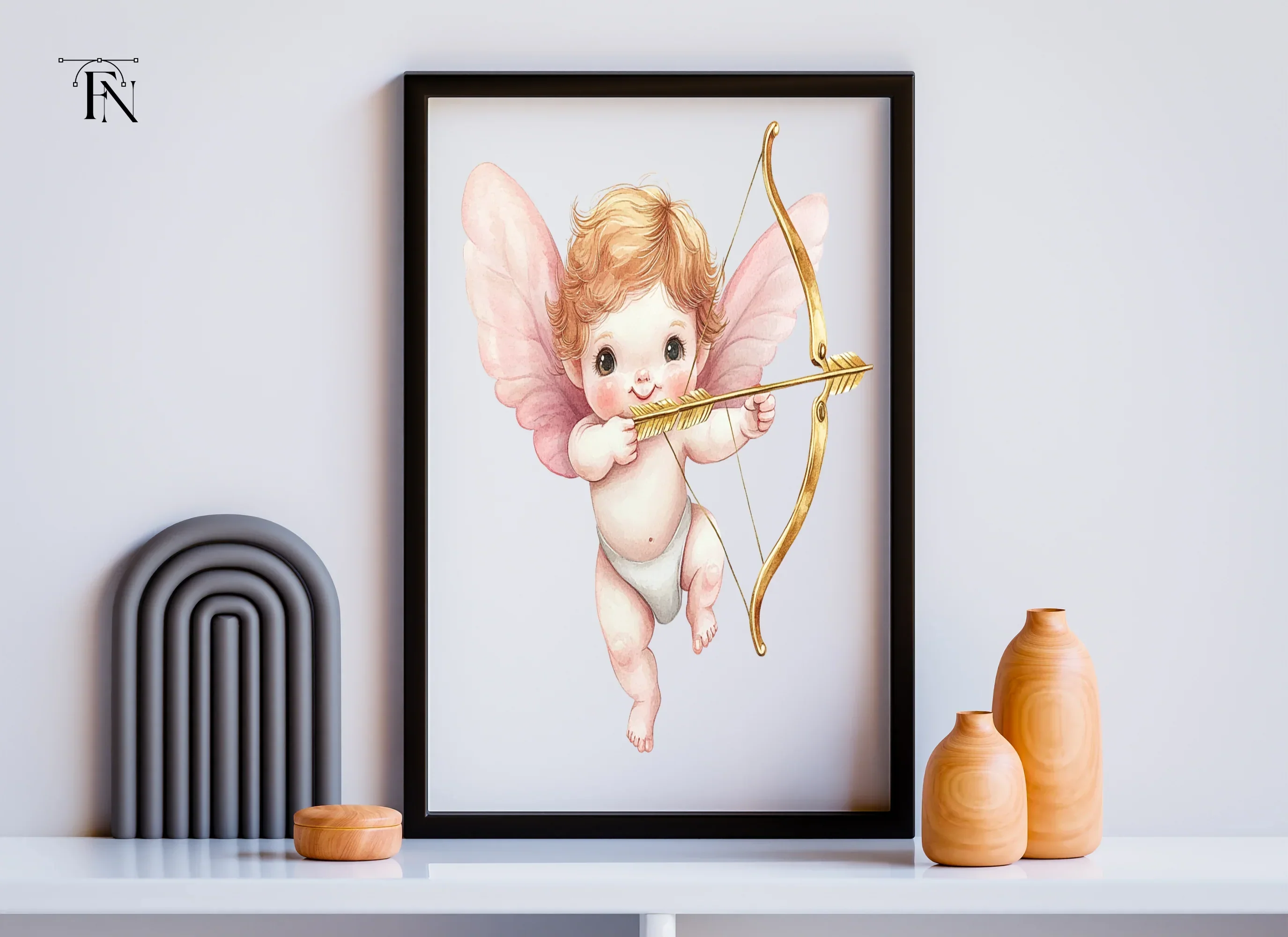 Cute Cupid Valentine Day Clipart Bundle - Image 5