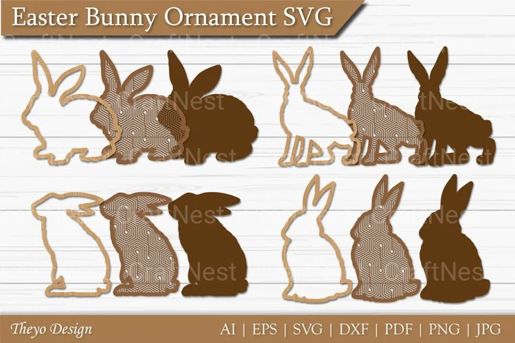 Easter Bunny SVG Bundle - Image 4