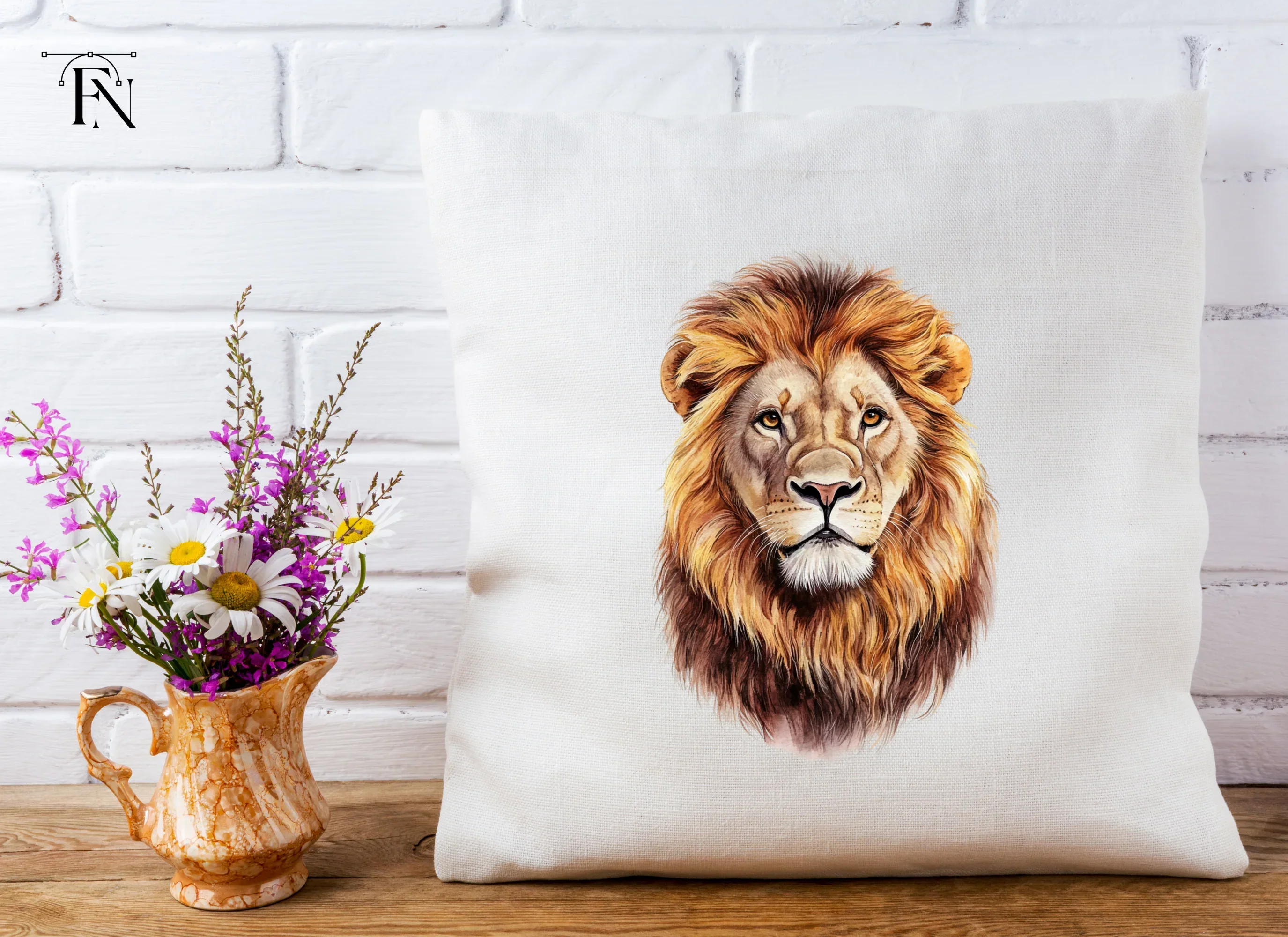 Fierce Lion Head Clipart Bundle - Image 4