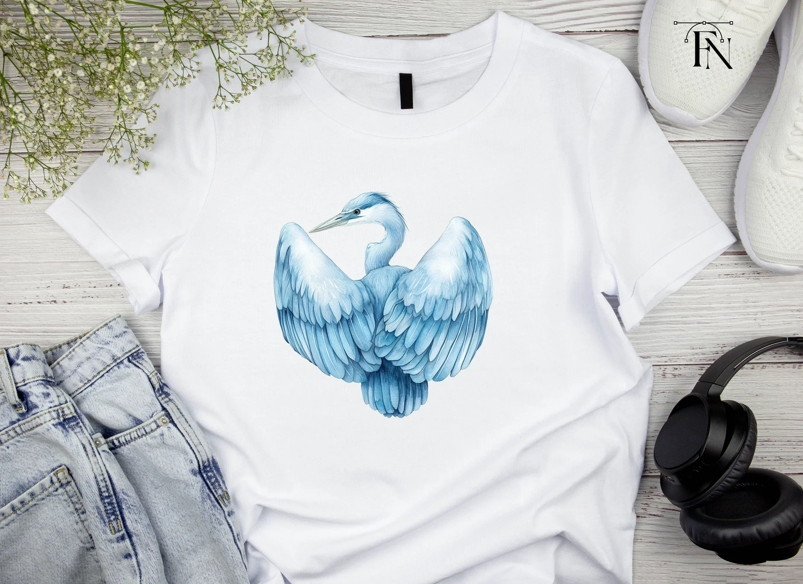 Graceful Blue Heron Clipart Bundle - Image 3