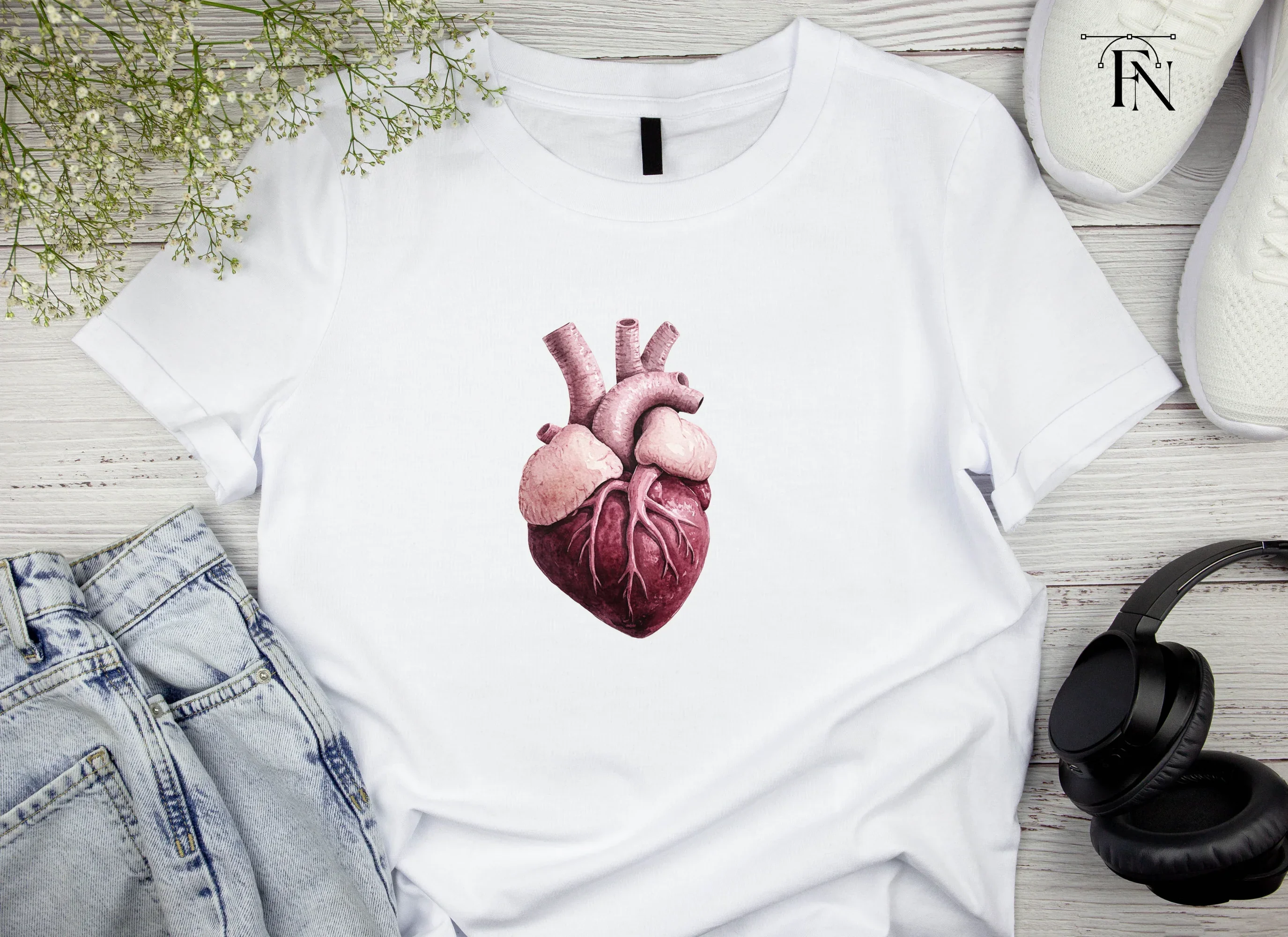 Realistic Human Heart Clipart Bundle - Image 3