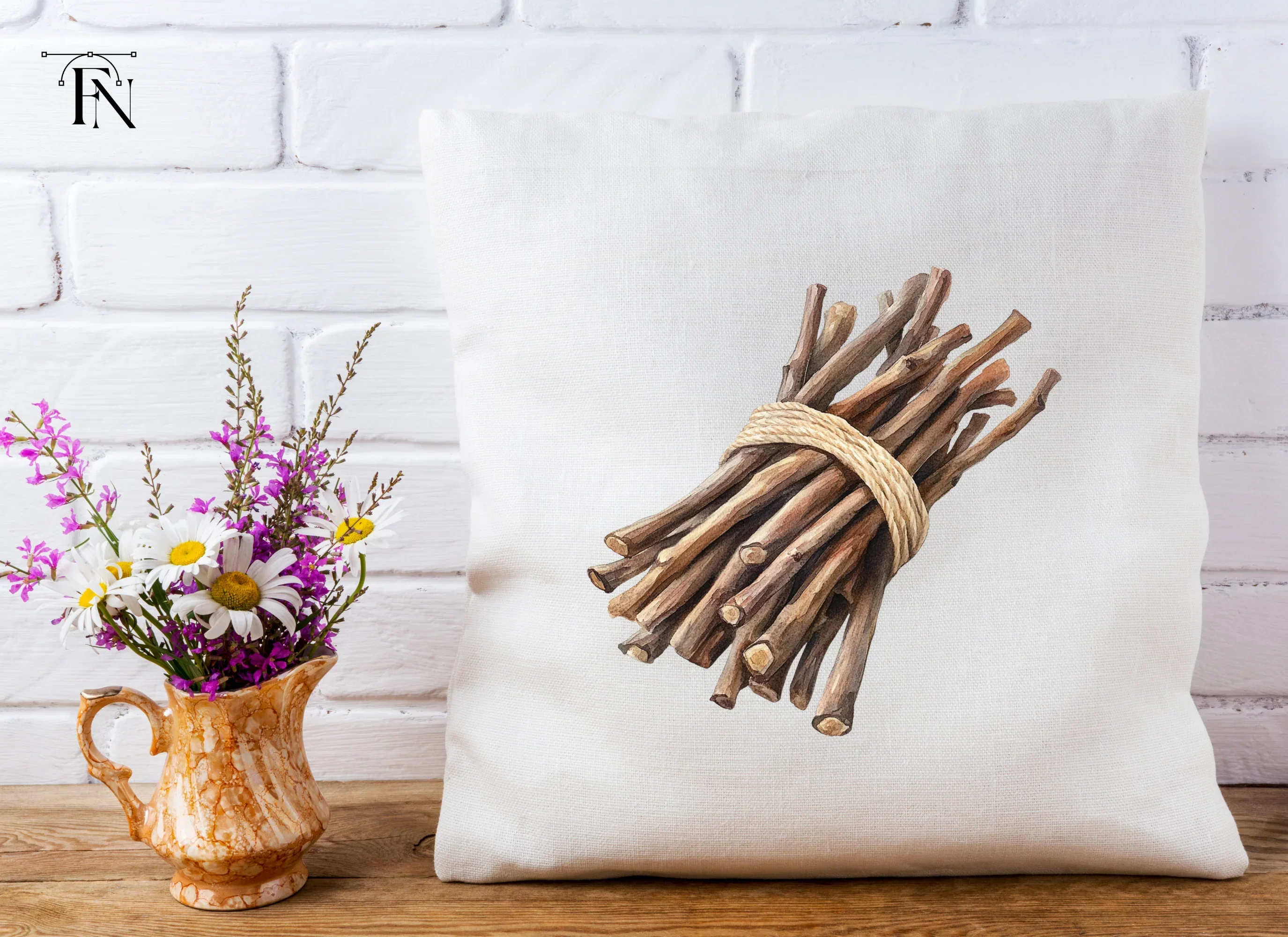 Rustic Wood Sticks Clipart Bundle - Image 5