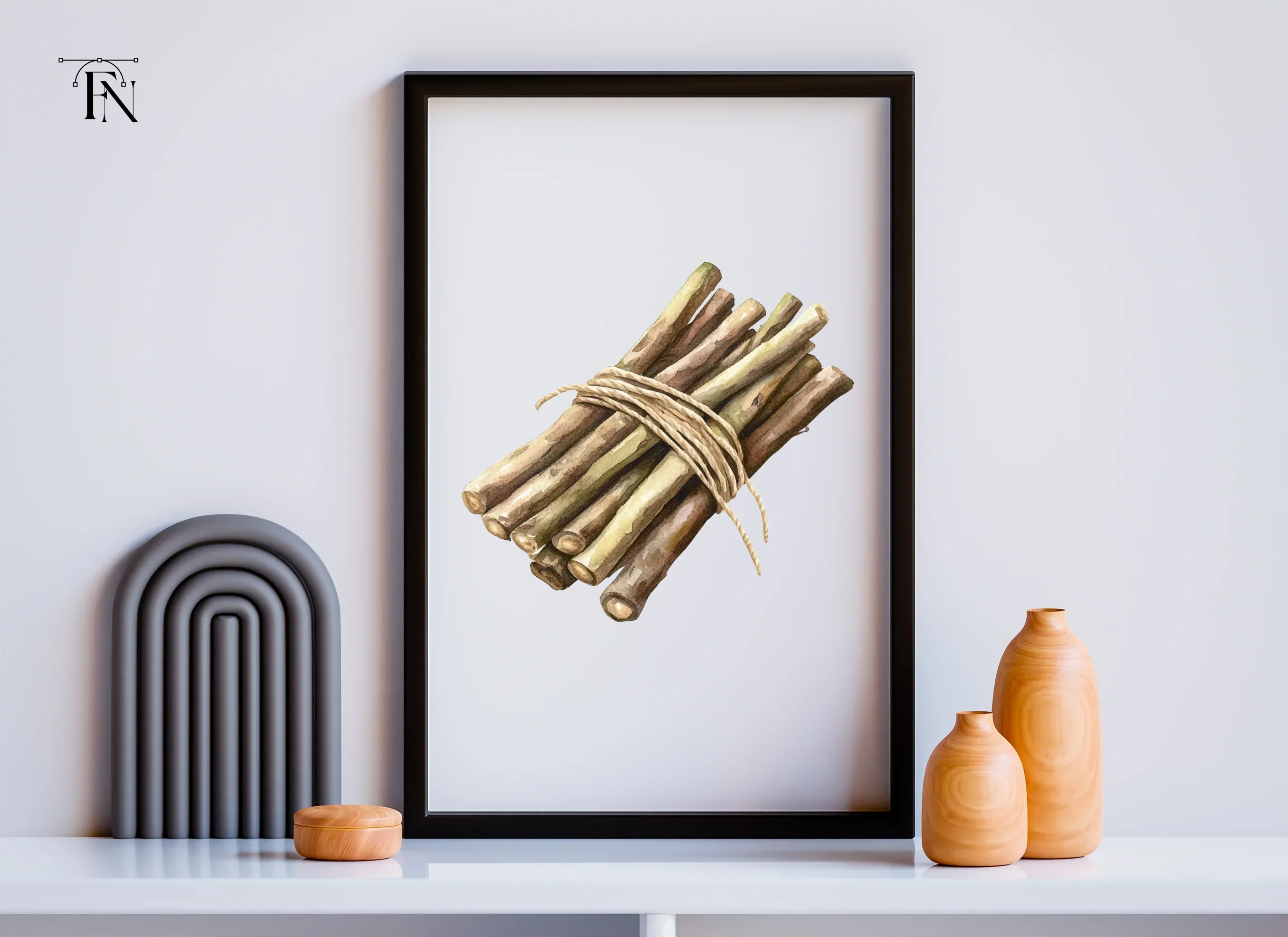 Rustic Wood Sticks Clipart Bundle - Image 6