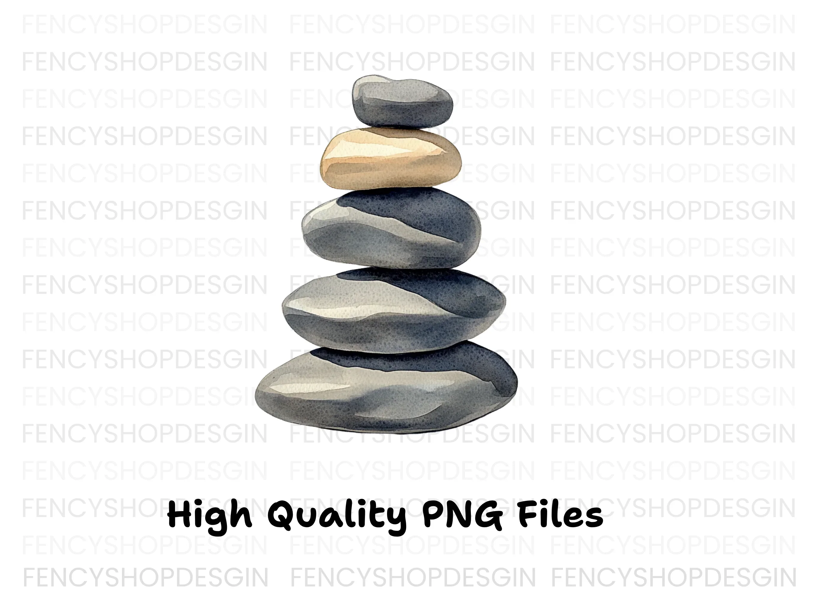 Stone Cairn Clipart Bundle - Image 3