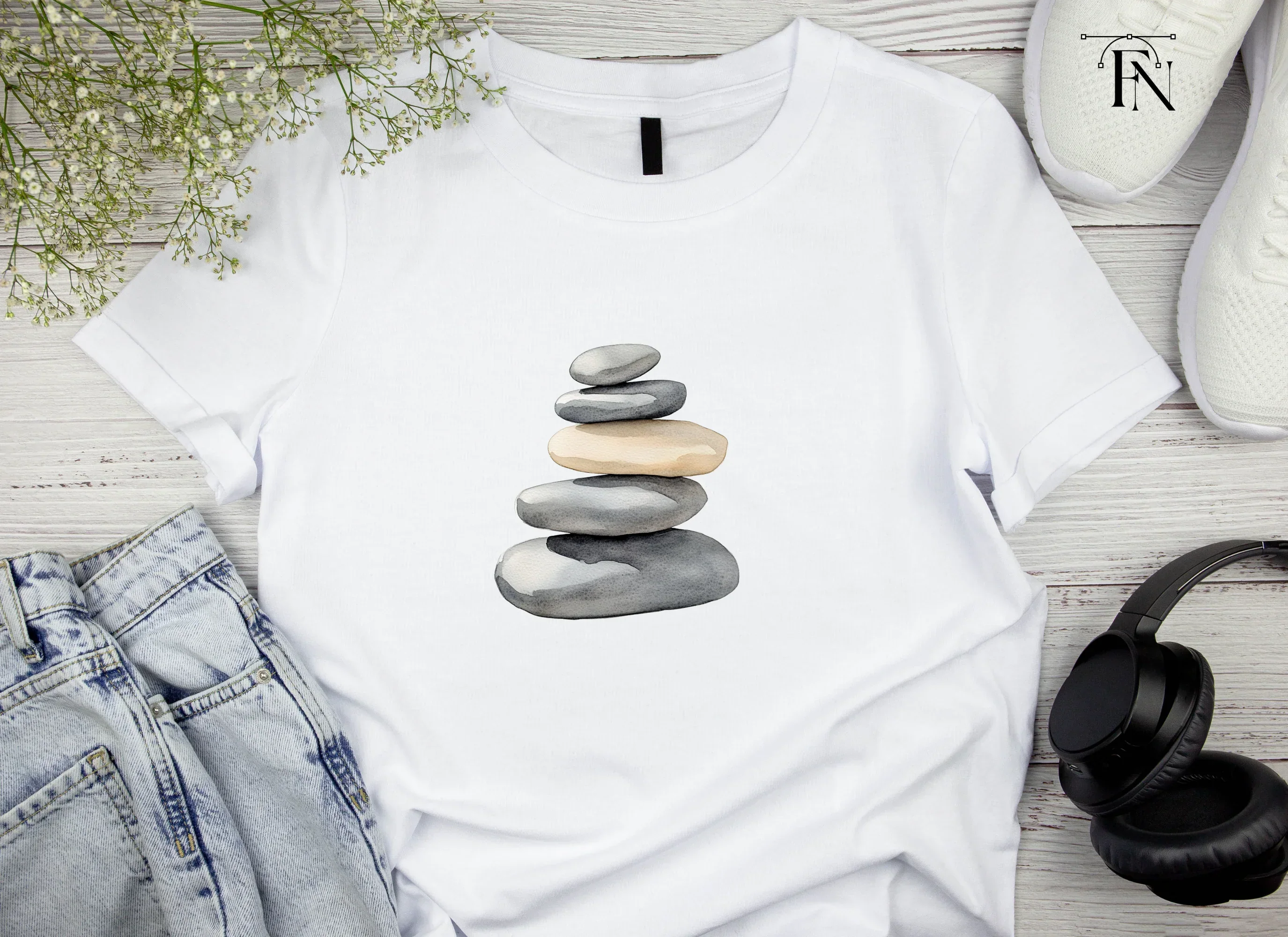 Stone Cairn Clipart Bundle - Image 4