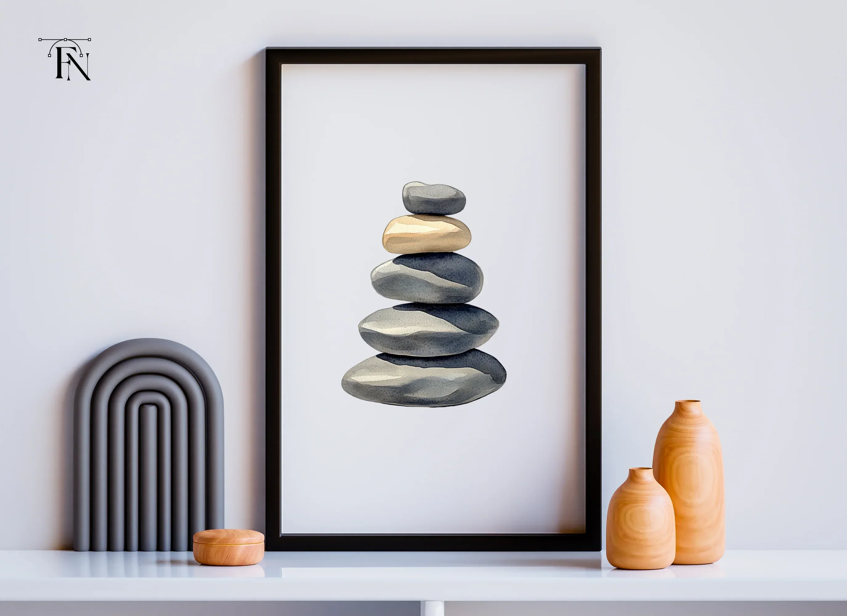Stone Cairn Clipart Bundle - Image 6