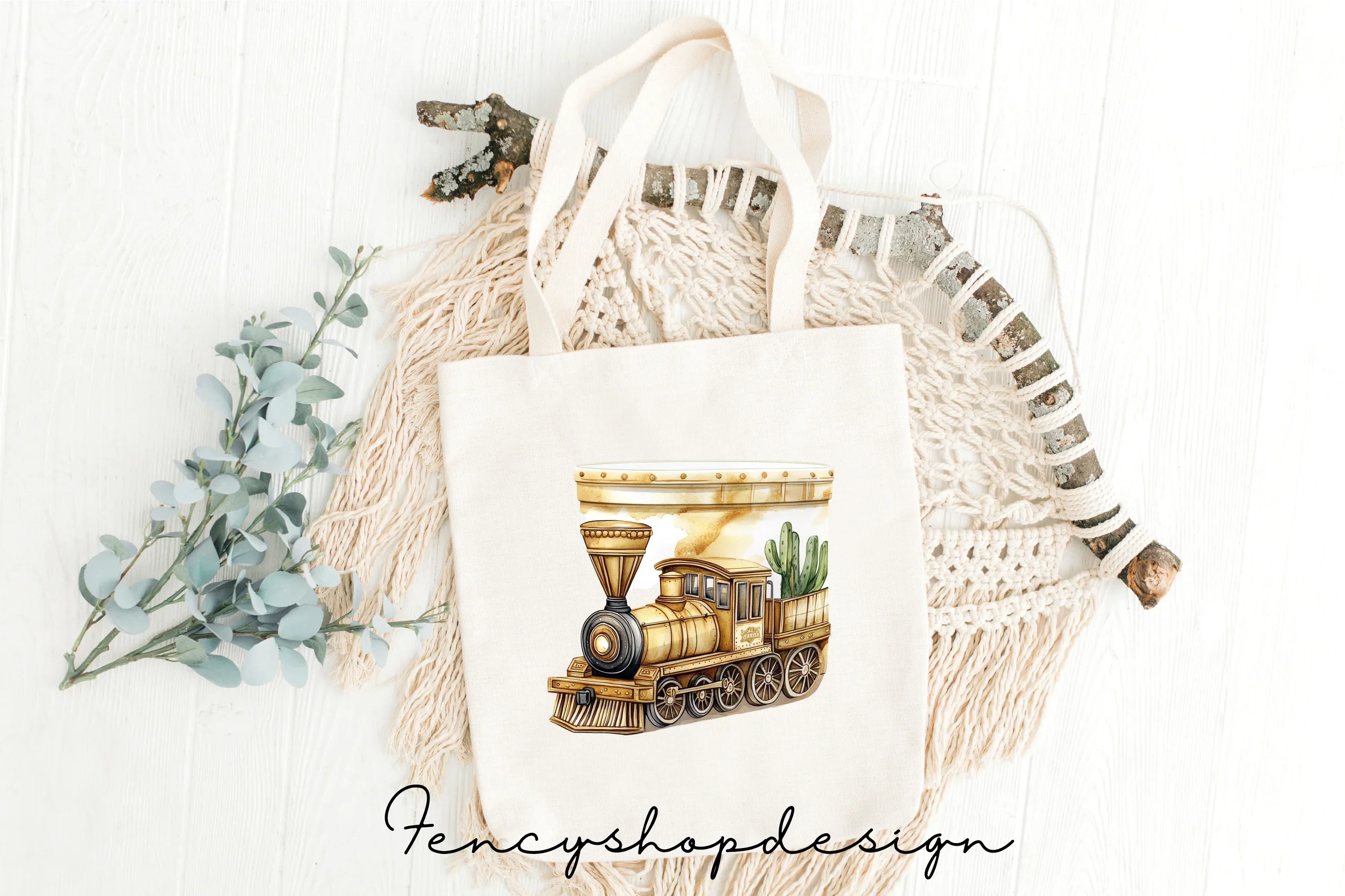 Vintage Train Clipart Bundle - Image 7